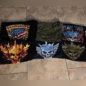 Bundle of 6 Cody Rhodes American Nightmare Graphic T-Shirts size XL